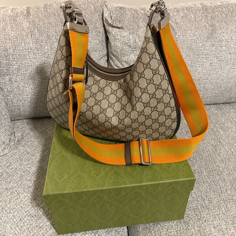 Gucci Attache Shoulder Bag GG Canvas NEW